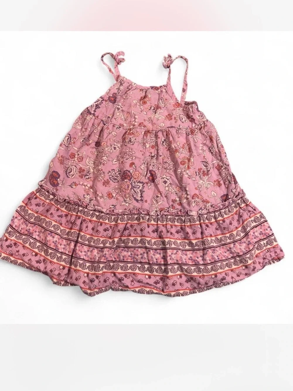 OshKosh B'gosh Pink Floral Fairycore Sundress Dress Girls Size 4T